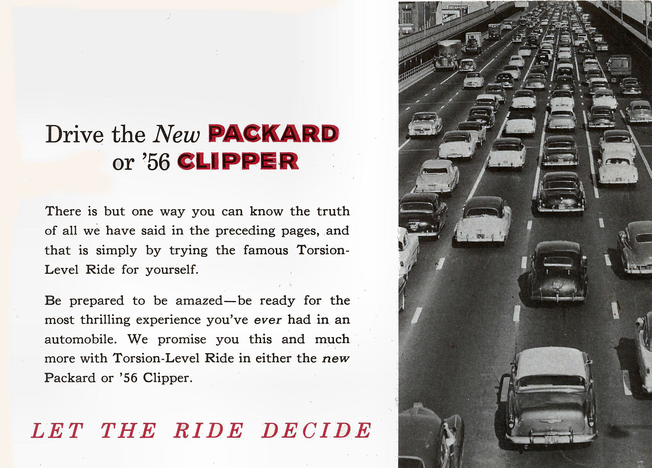 1956 Packard Torsion Ride Brochure Page 2